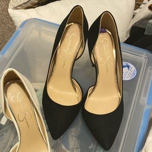 Jessica Simpson d’orsay heels (black Suede)